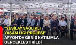 “Yeşilay sağlıklı yaşam ligi projesi” Afyon’da geniş katılımla gerçekleştirildi