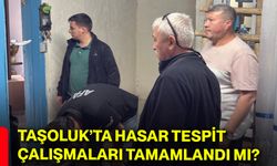 Taşoluk’ta hasar tespit çalışmaları tamamlandı mı?