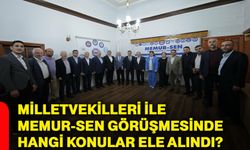 Milletvekilleri ile Memur-Sen görüşmesinde hangi konular ele alındı?