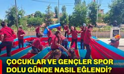 Çocuklar ve gençler spor dolu günde nasıl eğlendi?