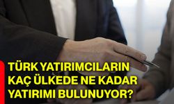 Türk yatırımcıların kaç ülkede ne kadar yatırımı bulunuyor?