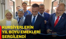 Kursiyerlerin yıl boyu emekleri sergilendi