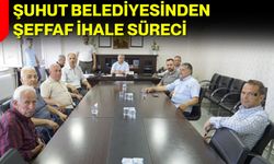 Şuhut Belediyesinden şeffaf ihale süreci