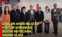 Liseler arası bilgi ve kültür yarışması büyük heyecana sahne oldu
