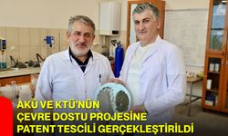 AKÜ ve KTÜ’nün çevre dostu projesine patent tescili gerçekleştirildi