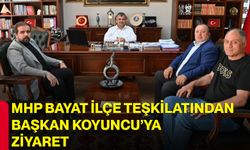 MHP Bayat İlçe Teşkilatından Başkan Koyuncu’ya ziyaret