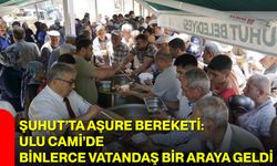 Şuhut’ta aşure bereketi: Ulu Cami’de binlerce vatandaş bir araya geldi