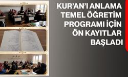 Kur’an’ı anlama temel öğretim programı için ön kayıtlar başladı