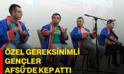 Özel gereksinimli gençler AFSÜ'de kep attı