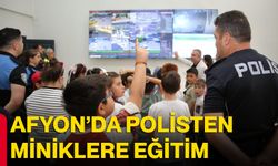 Afyon’da polisten miniklere eğitim