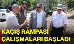 Kaçış rampası çalışmaları başladı