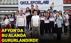 Afyon’da bu alanda gururlandırdı!