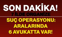 7 ilde organize suç operasyonu: Aralarında 6 avukatta var!