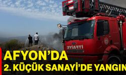 Afyonkarahisar’da 2. Küçük Sanayi’de yangın