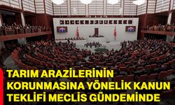 Tarım arazilerinin korunmasına yönelik kanun teklifi meclis gündeminde
