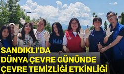 Sandıklı'da Dünya Çevre Gününde çevre temizliği etkinliği