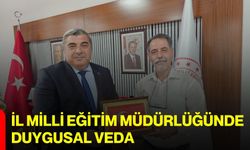 İl Milli Eğitim Müdürlüğünde duygusal veda