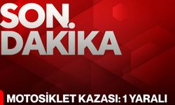 Motosiklet kazası: 1 yaralı
