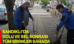 Sandıklı’da dolu ve sel sonrası tüm birimler sahada