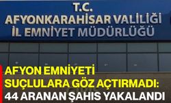 Afyon Emniyeti suçlulara göz açtırmadı: 44 aranan şahıs yakalandı