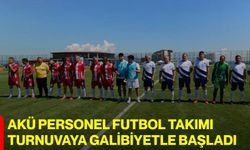 AKÜ personel futbol takımı turnuvaya galibiyetle başladı