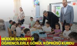 Müdür Sünnetci öğrencilerle gönül köprüsü kurdu