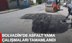 Bolvadin’de asfalt yama çalışmaları tamamlandı