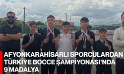 Afyonkarahisarlı sporculardan Türkiye Bocce Şampiyonası’nda 9 madalya