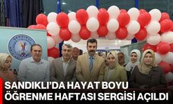Sandıklı’da hayat boyu öğrenme haftası sergisi açıldı