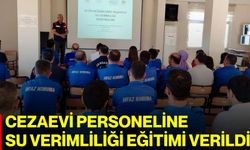 Cezaevi personeline su verimliliği eğitimi verildi