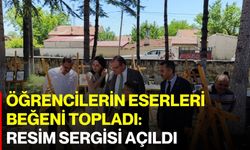 Öğrencilerin eserleri beğeni topladı: Resim sergisi açıldı