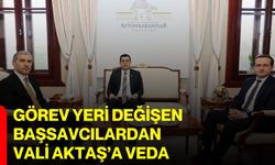 Görev Yeri Değişen Başsavcılardan Vali Aktaş’a Veda