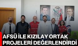 AFSÜ ile Kızılay ortak projeleri değerlendirdi