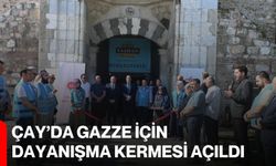 Çay’da Gazze için dayanışma kermesi açıldı