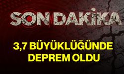 3,7 büyüklüğünde deprem oldu