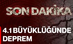 4.1 büyüklüğünde deprem