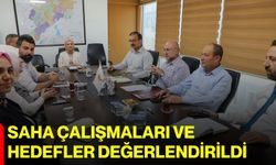 Saha çalışmaları ve hedefler değerlendirildi