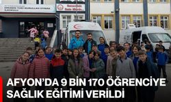 Afyon’da 9 bin 170 öğrenciye sağlık eğitimi verildi