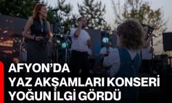 Afyon’da yaz akşamları konseri yoğun ilgi gördü