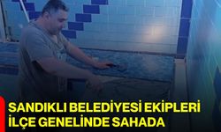 Sandıklı Belediyesi ekipleri ilçe genelinde sahada