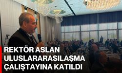Rektör Aslan, Uluslararasılaşma Çalıştayına katıldı