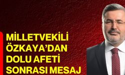 Milletvekili Özkaya’dan dolu afeti sonrası mesaj