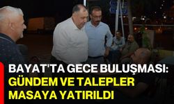 Bayat'ta gece buluşması: Gündem ve talepler masaya yatırıldı