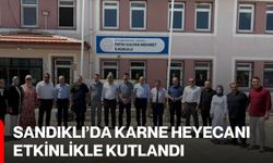 Sandıklı’da karne heyecanı etkinlikle kutlandı