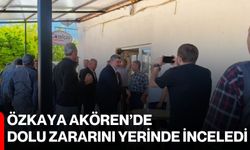 Özkaya Akören’de dolu zararını yerinde inceledi