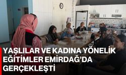 Yaşlılar ve kadına yönelik eğitimler Emirdağ’da gerçekleşti