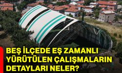 Beş ilçede eş zamanlı yürütülen çalışmaların detayları neler?