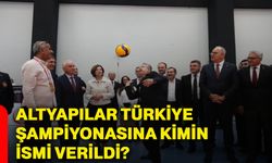 Altyapılar Türkiye Şampiyonasına kimin ismi verildi?