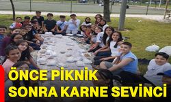 Önce piknik, sonra karne sevinci
