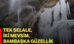 Tek şelale, iki mevsim, bambaşka güzellik